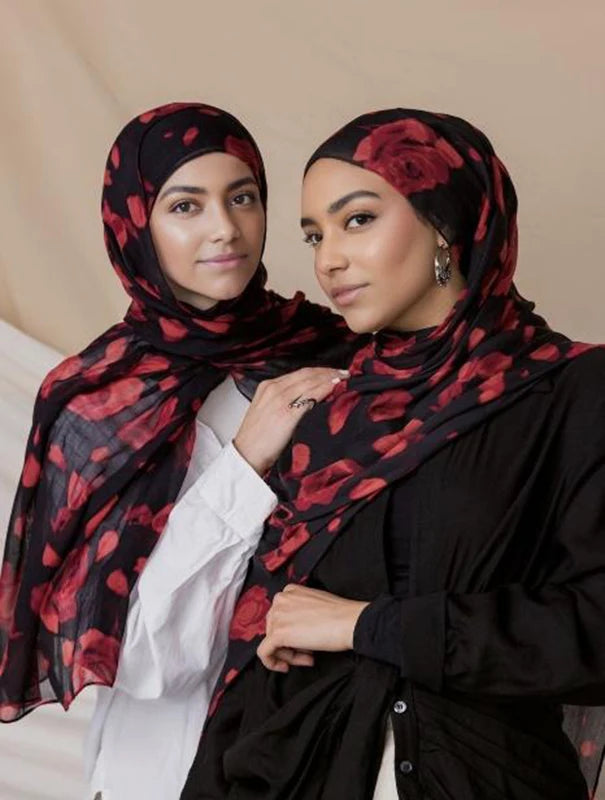 Hijab Leopard Print Watercolor Soft Muslim Hijabs Headscarf Warm