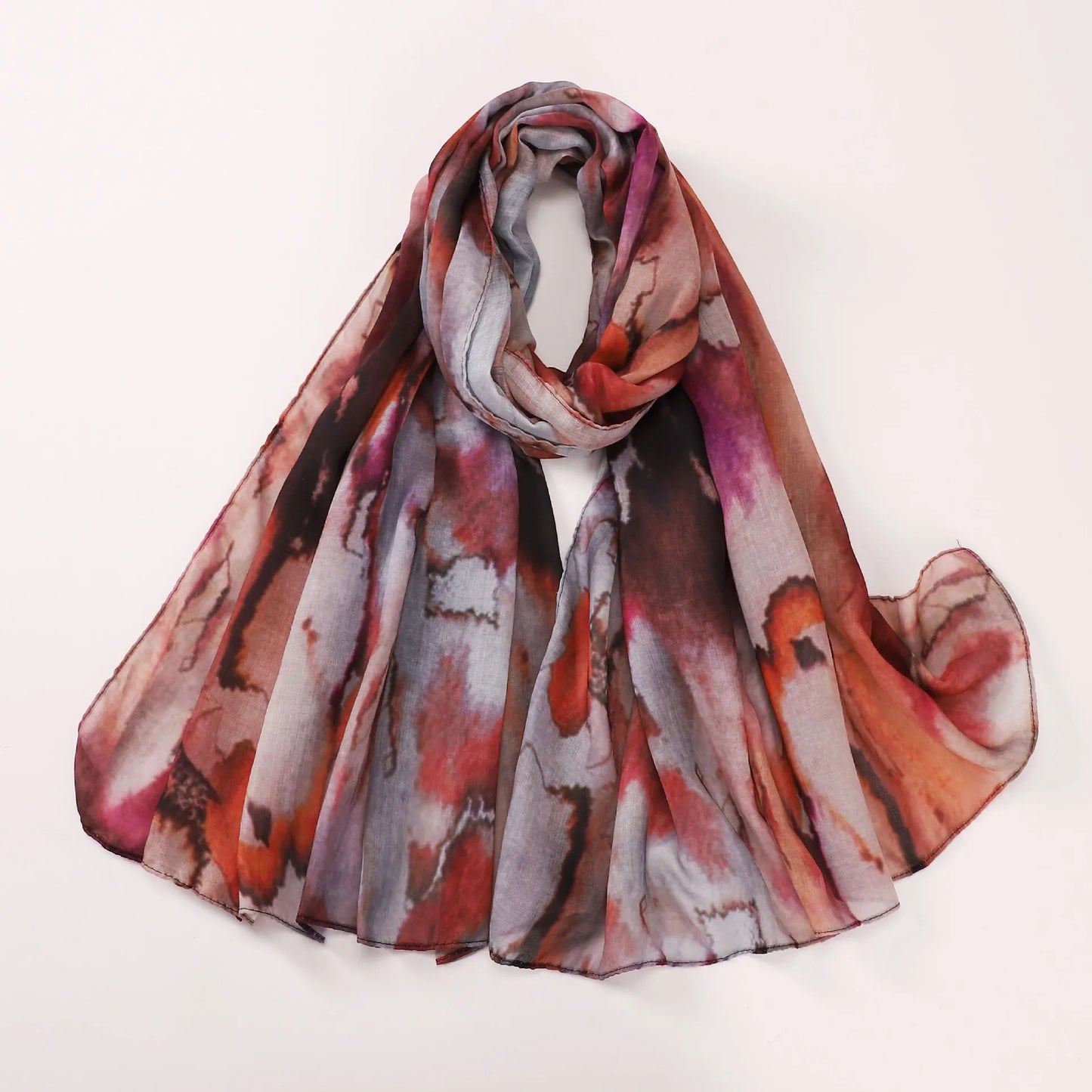 Hijab Leopard Print Watercolor Soft Muslim Hijabs Headscarf Warm