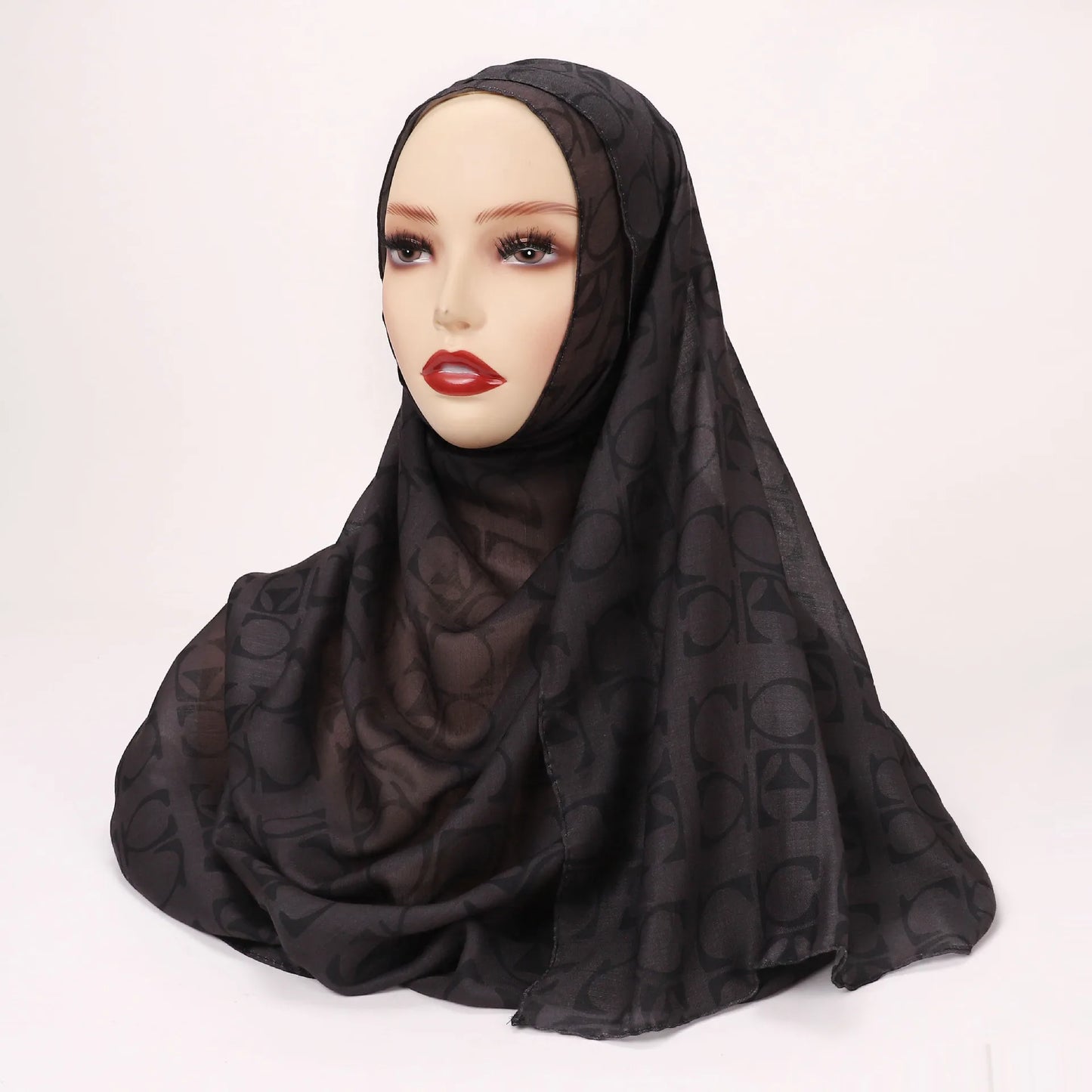 Hijab Leopard Print Watercolor Soft Muslim Hijabs  Headscarf Warm