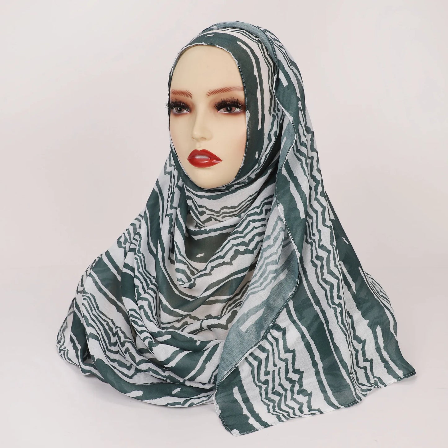 Hijab Leopard Print Watercolor Soft Muslim Hijabs  Headscarf Warm