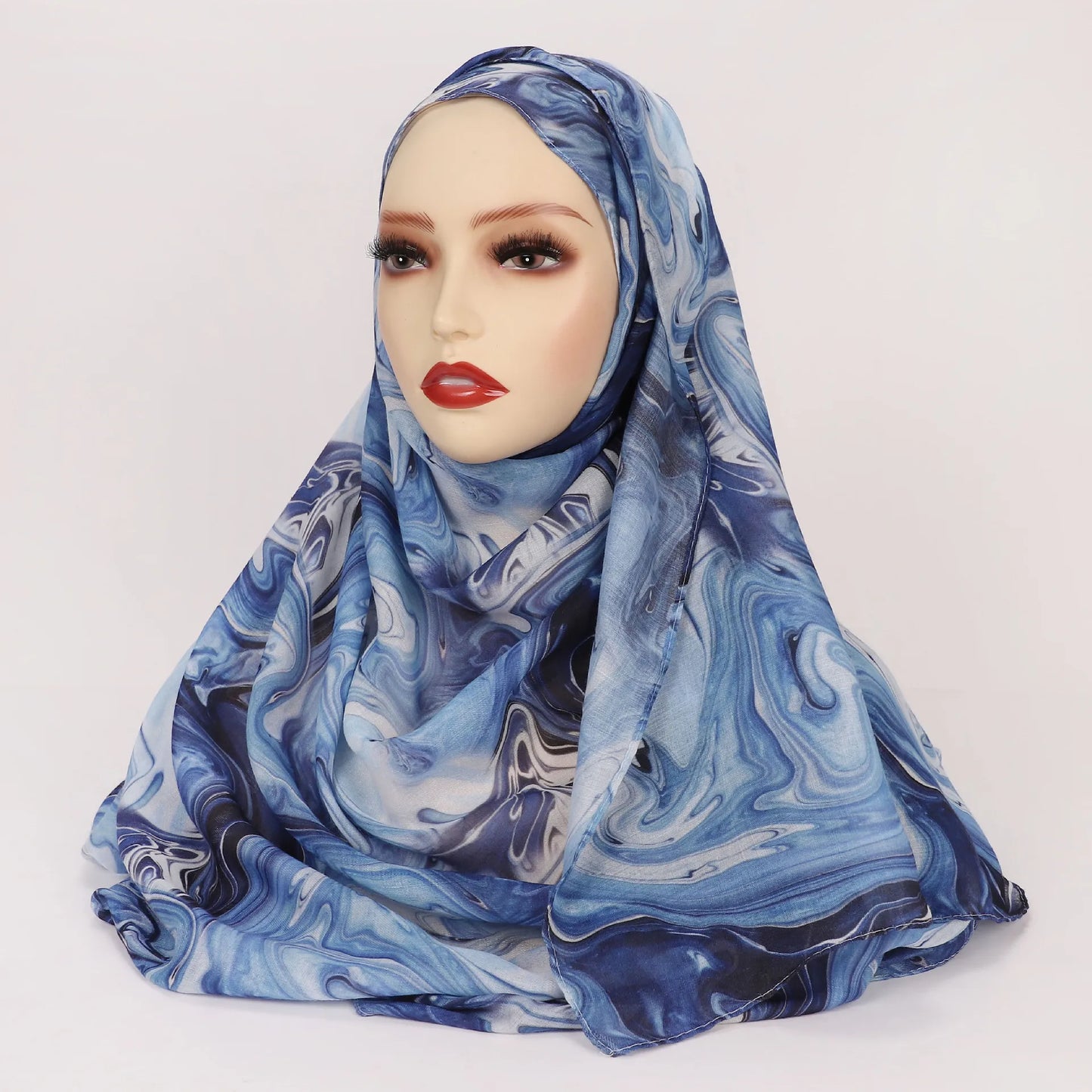 Hijab Leopard Print Watercolor Soft Muslim Hijabs  Headscarf Warm