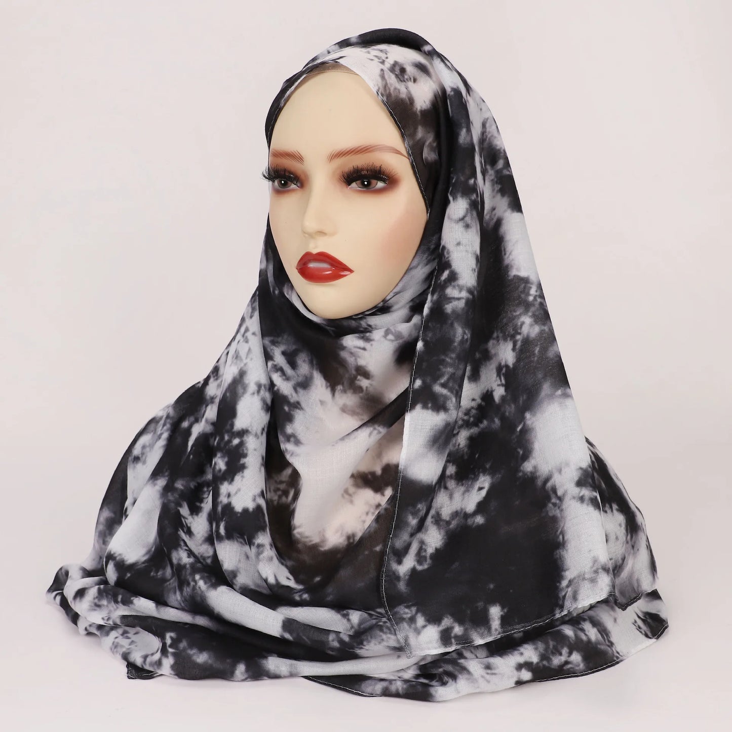 Hijab Leopard Print Watercolor Soft Muslim Hijabs  Headscarf Warm