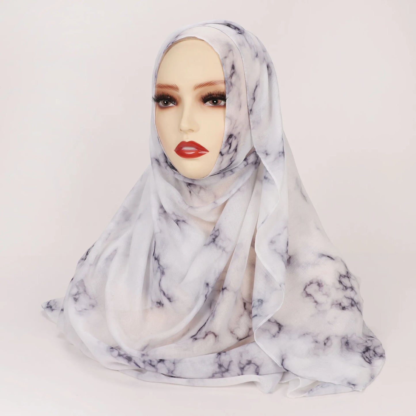 Hijab Leopard Print Watercolor Soft Muslim Hijabs  Headscarf Warm